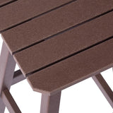 Costaelm 29" Height Outdoor Bar Stools, All-Weather Bar Stools, Adirondack Poly Patio Square Bar Stool for Patio, Deck - Photo 8