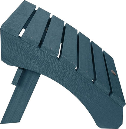highwood AD-OTL1-NBE Adirondack Folding Ottoman, Nantucket Blue