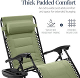 Best Choice Products Oversized Padded Zero Gravity Chair, Folding Outdoor Patio Recliner - Photo 4