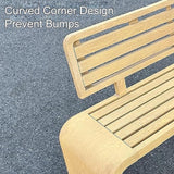 Metal Garden Benches for Outdoors, Multiperson Outdoor Benches Weatherproof, Slatted Design with Backrest for Garden - Photo 6