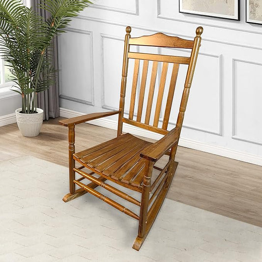Balcony Porch Adult Rocking Chair Oak LX550