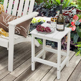 Tangkula Square Outdoor Side Table, Weather Resistant HDPE Adirondack Table - Photo 2