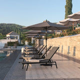 Flash Furniture Brazos Set of 2 Adjustable Chaise Lounge Chairs with Arms, All-Weather Outdoor Five-Position Recliners - Photo 2