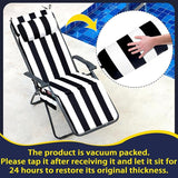 RattanView 2 Pcs Outdoor Chaise Lounge Cushion with Pillow and Side Pockets Waterproof Lounge Chair Cushions for - Photo 2