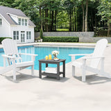 18" Outdoor Side Table, 2-Tier Patio Side Table, Weather Resistant, Easy Assembled - Photo 2