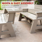 Convert-a-Bench Gen 1 2-in-1 Outdoor Convertible Bench to Picnic Table - Photo 5