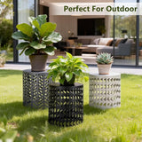 Multifunctional Nesting Round Metal Coffee End Tables - Photo 4