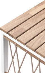 SEI Furniture Wallmond Outdoor Cocktail Table, Natural and White - Photo 6