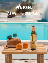 MXIMU Outdoor Side Table for Patio: 16" HIPS Weatherproof Adirondack Table - Small End Tables with Storage for Outside - Photo 2
