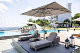 PURPLE LEAF Patio Chaise Lounge with Cushion Aluminum Poolside Sunbathing Tanning Layout Chairs Adjustable Reclining - Photo 2