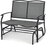 Tangkula 2-Person Patio Glider Bench, Outdoor Rocker Glider Loveseat Chair W/Heavy-Duty Steel Frame - Photo 1