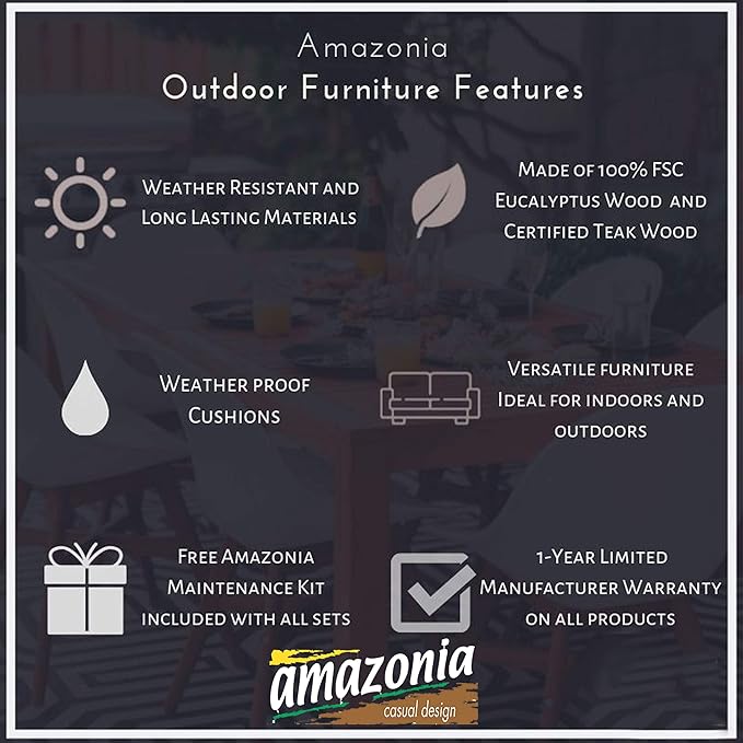 Amazonia Milano 4-Feet Patio Bench | Eucalyptus Wood | Ideal for Outdoors and Indoors, Light Brown