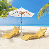 Folding Pool Lounge Chairs Set of 2 - Photo 7