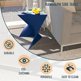 LeisureMod 15.75" Triangular Side Table, Stackable Plastic Accent End Table for Indoor & Outdoor Use - Photo 4