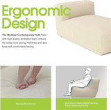 Outdoor Bean Bed Chair Sun Lounger, Outdoor Couch Sofa for Patio & Pool, Foam Filling Day Bed Furniture - Photo 5