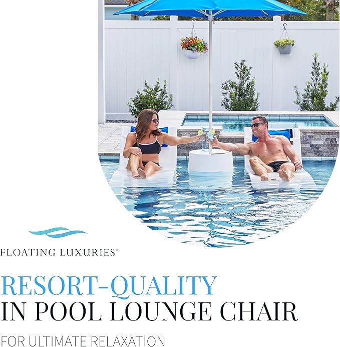 Floating Luxuries Kai Shelf Pool Lounger, in-Pool, Use in Pools with Shelves Up to 9 Inches Deep - Photo 5