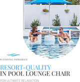 Floating Luxuries Kai Shelf Pool Lounger, in-Pool, Use in Pools with Shelves Up to 9 Inches Deep - Photo 5
