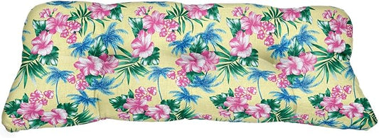 BrylaneHome Tufted Bench Cushion - 45.5" L x 19" W x 3" H- Patio & Outdoor - Water, Stain & Fade Resistant - Banana Island