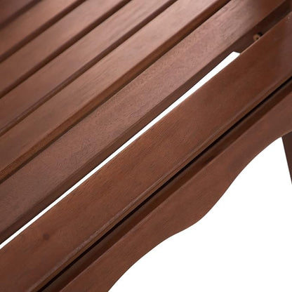 Greemotion Set of 2 Elk 34 in. W All Weather Outdoor Patio Eucalyptus Wood Adirondack Chair Solid Wood for Outdoor Fire Pit, Deck, Beach, Garden, Campfire Chairs, Weather Resistant, Dark Brown