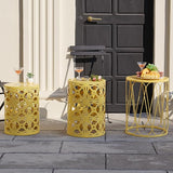 Y&M Set of 3 Stacking Coffee Table for Living Room, Patio Side Table, Indoor End Tables for Bedroom - Photo 5