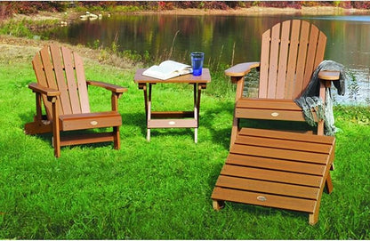 highwood AD-OTL1-TFE Adirondack Folding Ottoman, Adult, Toffee