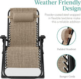 Best Choice Products Oversized Zero Gravity Chair, Folding Outdoor Patio Recliner - Photo 5