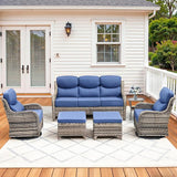 Luxury High Back Patio Furniture Set with 6-Inch Thick Cushions - Photo 1