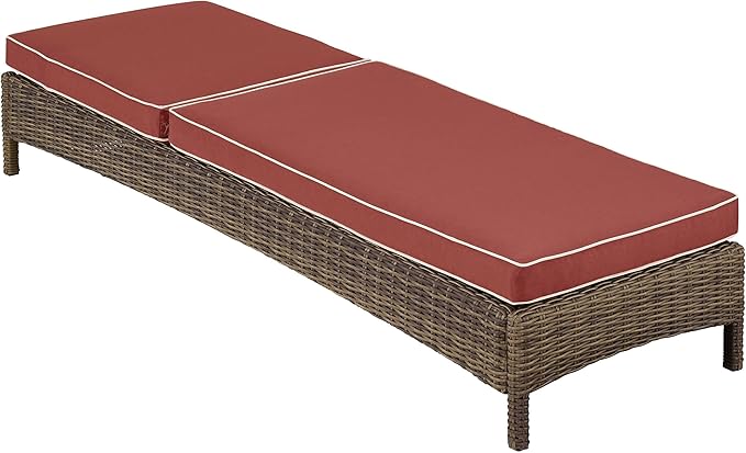 Crosley Furniture Bradenton Reclining Wicker Outdoor Chaise Lounge Chair for Patio, Deck, Backyard, Poolside - Photo 4