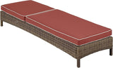 Crosley Furniture Bradenton Reclining Wicker Outdoor Chaise Lounge Chair for Patio, Deck, Backyard, Poolside - Photo 4