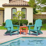 FOOWIN Folding Adirondack Chair, HDPE Adirondack Chairs with Cup Holder - Photo 7