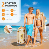 Bonnlo Deluxe 3-in-1 Beach Chair, Tanning Chair with Face Hole, Sunbathing Lounge Chair Outdoor, Adjustable Footrest - Photo 5