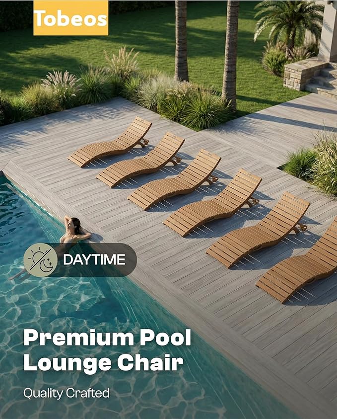 Pre-Assembled Folding in-Pool Lounge Chair, HDPE Outdoor Chaise Lounge with Cup Holder, Pool Lounge Chair for Poolside - Photo 9