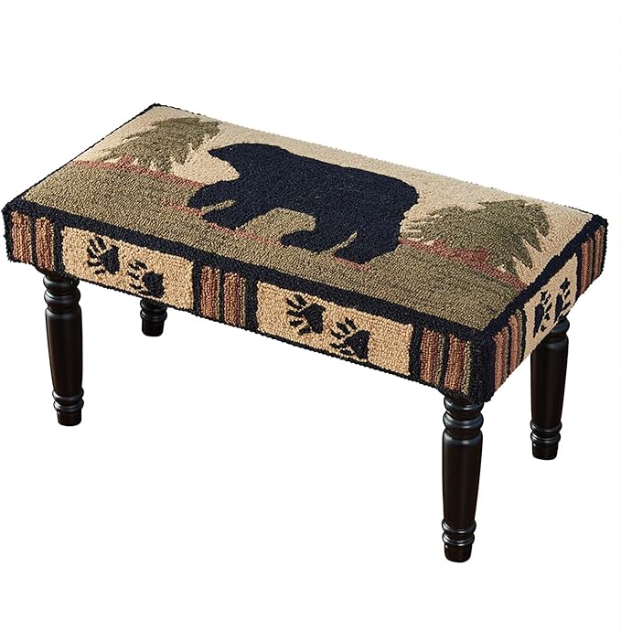 Park Designs Adirondack Bear Hooked Bench - Photo 3