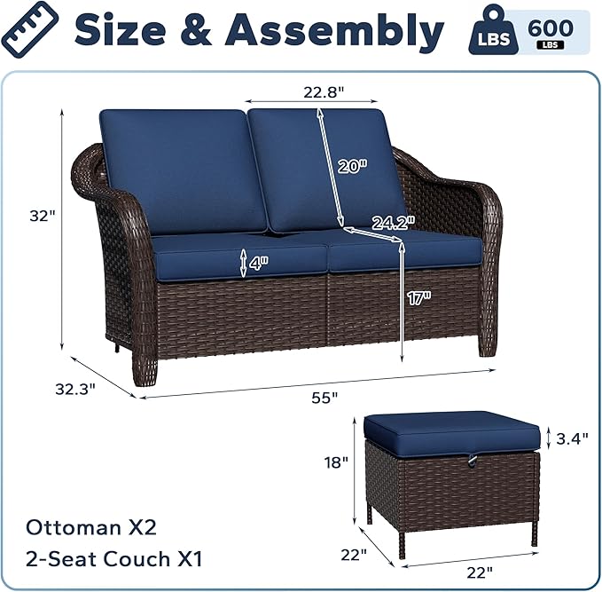Outdoor Sectional Sofa Set - Photo 2