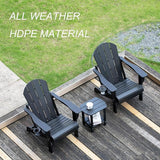 nalone Folding Adirondack Chairs Set of 2 with Cushions and Cup Holder - Photo 5