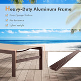 Tangkula Aluminum Lounge Chair Outdoor, Patio Adjustable Chaise Lounge with 6-Position Backrest, Aluminum Frame - Photo 4