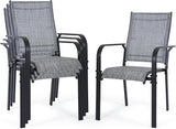 Patio Chairs Set of 4, Outdoor Dining Chairs Set of 4 - Photo 1