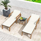 Tangkula Outdoor Chaise Lounge Chair, Rattan Patio Recliner with Armrests & 4-Level Backrest Adjustment - Photo 8