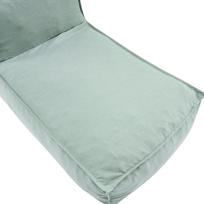 Merax Outdoor Bean Bag Lounge Chairs, 61" Outdoor Chaise Lounger Chair with Foam Filled, Cozy Outdoor Bean Bag Couch for Patio Pool Desk, Water-Resistant Fabric Sun Lounger Chair, Mint
