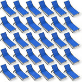 Outdoor Chaise Lounge Chair Set of 30, 5-Position Adjustable Patio Lounge Chair with Aluminum Frame - Photo 1