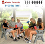 Convert-a-Bench 2-in-1 Outdoor Bench & Picnic Table - Foldable, Weather-Resistant Seating - Perfect for Patio, Lawn - Photo 5
