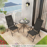 Giantex Folding Patio Chairs, High Back Outdoor Chairs with 7-Level Adjustable High Backrest - Photo 4