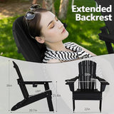 Plawdlik Folding Adirondack Chair, Cup Holder, SGS Tested - Photo 3