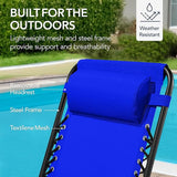 Best Choice Products Outdoor Folding Rocking Chair, Zero Gravity Lounge Chair - Photo 7