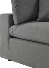 Modway Commix Outdoor Patio Overstuffed Loveseat in Charcoal - Photo 6