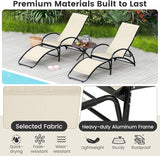 Tangkula Rocking Chair Outdoor, 2-in-1 Convertible Lounge Chair with 4-Level Adjustable Backrest - Photo 8