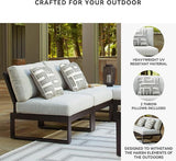 Signature Design by Ashley Beachloft Straight Coastal 2-Piece Outdoor Sectional with Removable Cushion - Photo 4