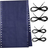 Queekay Chair Replacement Fabric with 4 Bungee Cord Lounge Chair Cloth Mesh Repair Kit for Patio Recliner Outdoor Lawn - Photo 1