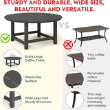 Costaelm Patio Conversation Table, Tatio Accent HDPE Outdoor Weather Resistant - Photo 4