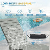 Pool Lounge Chairs Outdoor Set of 4，HDPS Long Pool Chairs for in Pools - Photo 6